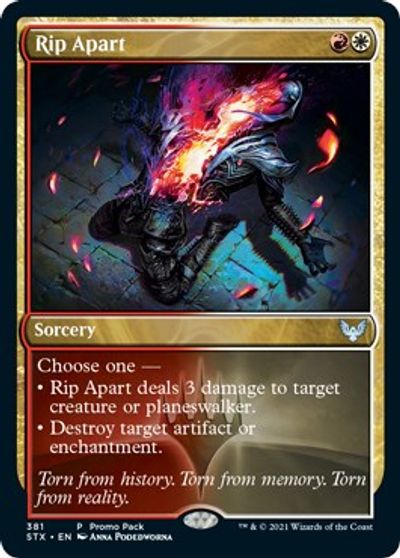 Rip Apart (Promo Pack) [Strixhaven: School of Mages Promos] | Pegasus Games WI