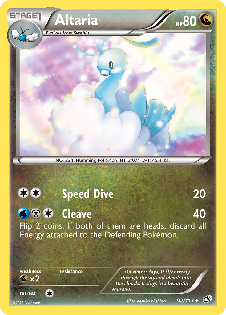 Altaria (92/113) [Black & White: Legendary Treasures] | Pegasus Games WI