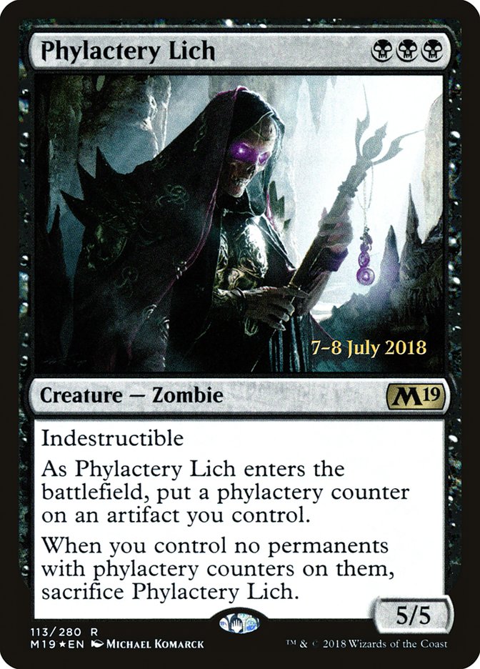 Phylactery Lich [Core Set 2019 Prerelease Promos] | Pegasus Games WI