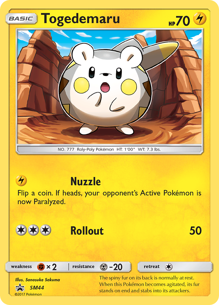 Togedemaru (SM44) [Sun & Moon: Black Star Promos] | Pegasus Games WI