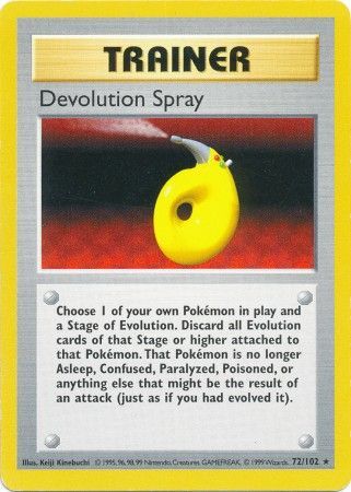 Devolution Spray (72/102) [Base Set Shadowless Unlimited] | Pegasus Games WI