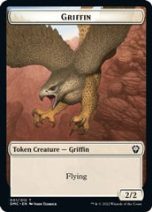 Zombie Knight // Griffin Double-Sided Token [Dominaria United Commander Tokens] | Pegasus Games WI