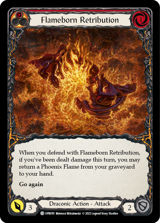 Flameborn Retribution [UPR095] (Uprising)  Rainbow Foil | Pegasus Games WI