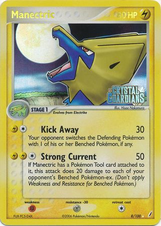 Manectric (8/100) (Stamped) [EX: Crystal Guardians] | Pegasus Games WI