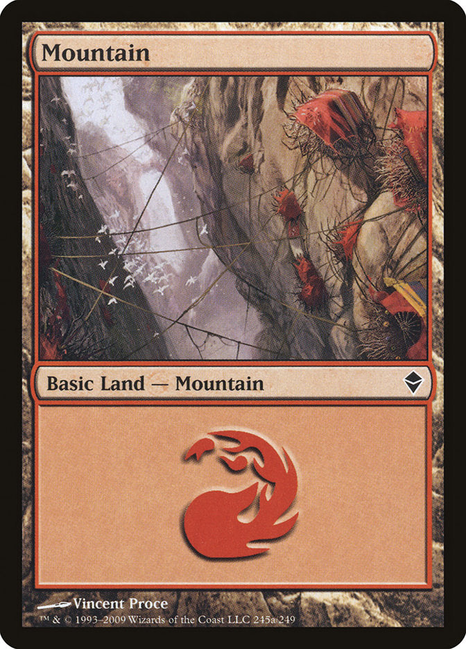 Mountain (245a) [Zendikar] | Pegasus Games WI