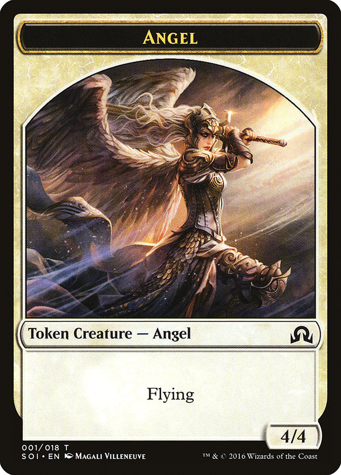 Angel Token [Shadows over Innistrad Tokens] | Pegasus Games WI