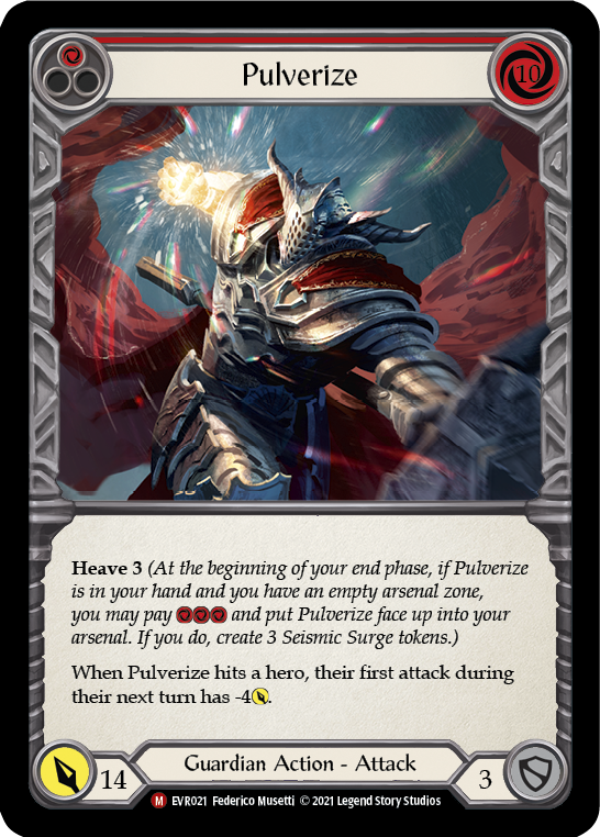 Pulverize [EVR021] (Everfest)  1st Edition Rainbow Foil | Pegasus Games WI