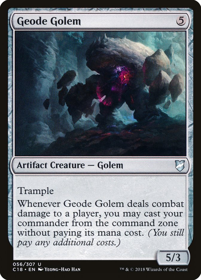 Geode Golem [Commander 2018] | Pegasus Games WI