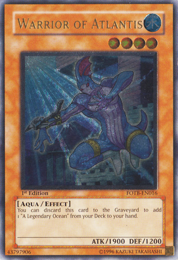 Warrior of Atlantis (UTR) [FOTB-EN016] Ultimate Rare | Pegasus Games WI