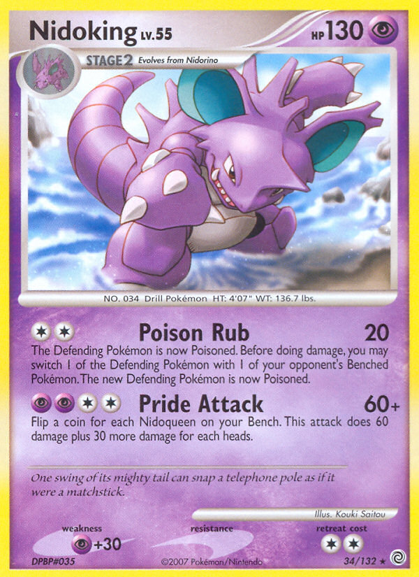 Nidoking (34/132) [Diamond & Pearl: Secret Wonders] | Pegasus Games WI