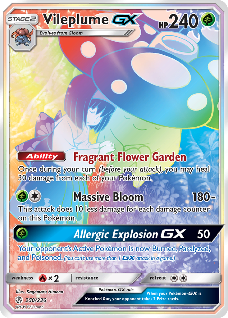 Vileplume GX (250/236) [Sun & Moon: Cosmic Eclipse] | Pegasus Games WI