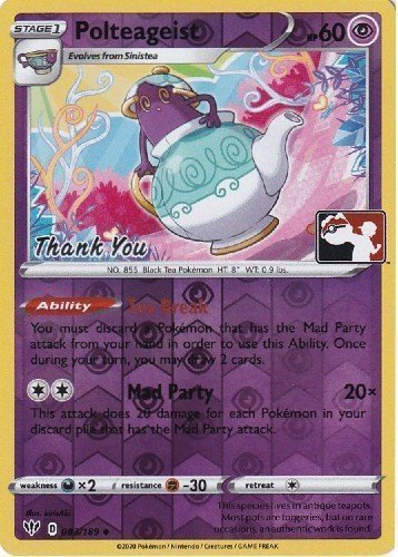 Polteageist (083/189) (Thank You Promo) [Sword & Shield: Darkness Ablaze] | Pegasus Games WI