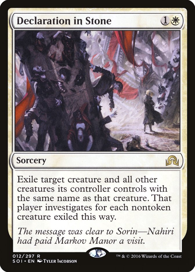 Declaration in Stone [Shadows over Innistrad] | Pegasus Games WI