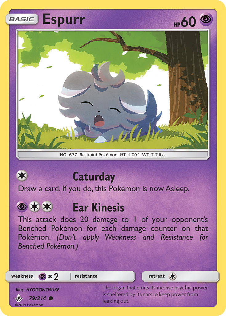 Espurr (79/214) [Sun & Moon: Unbroken Bonds] | Pegasus Games WI