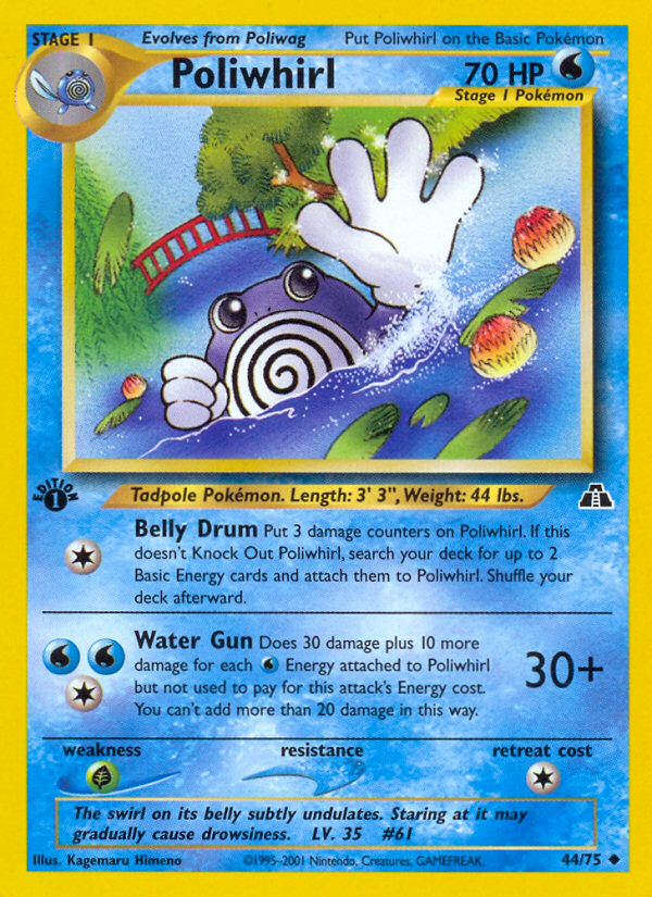 Poliwhirl (44/75) [Neo Discovery 1st Edition] | Pegasus Games WI