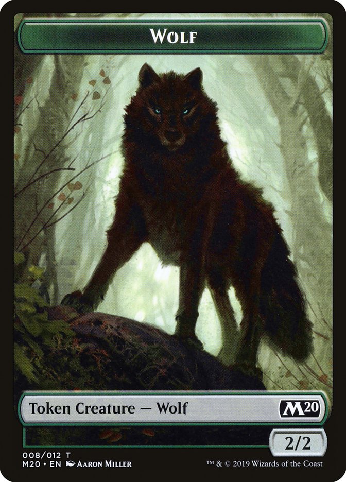 Wolf Token [Core Set 2020 Tokens] | Pegasus Games WI