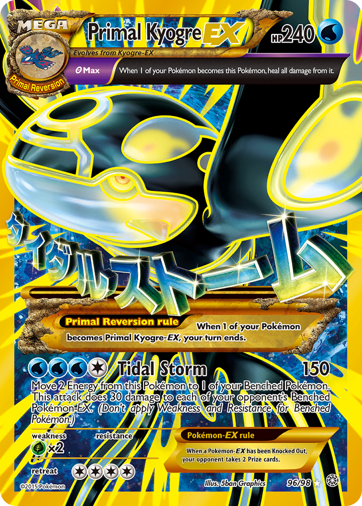 Primal Kyogre EX (96/98) [XY: Ancient Origins] | Pegasus Games WI