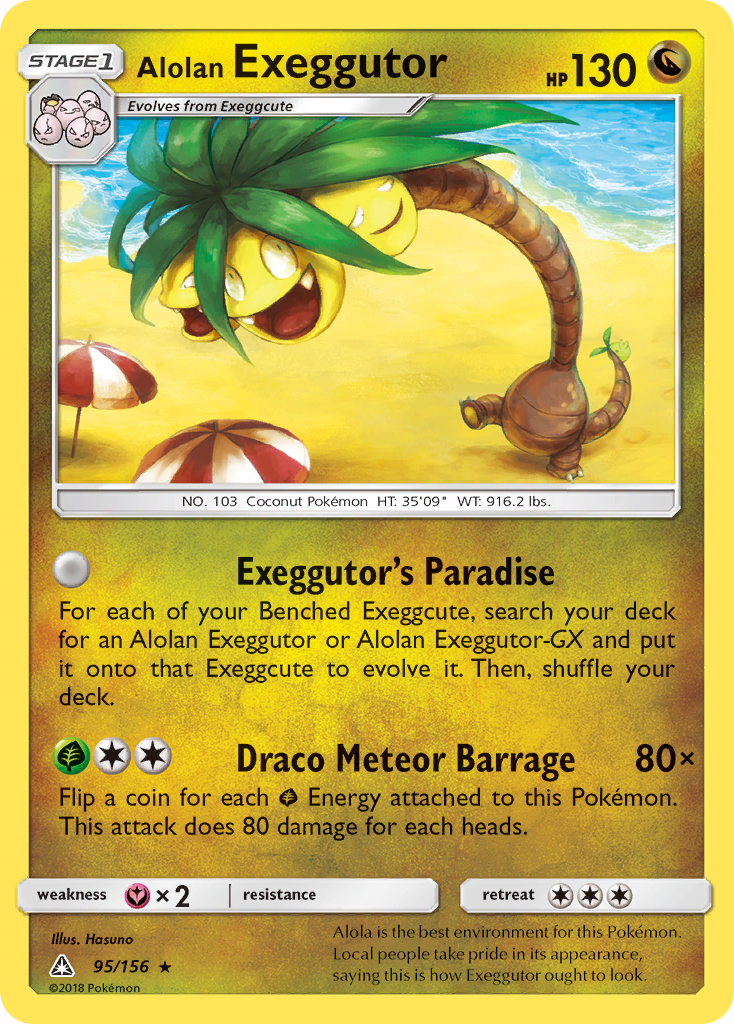 Alolan Exeggutor (95/156) [Sun & Moon: Ultra Prism] | Pegasus Games WI