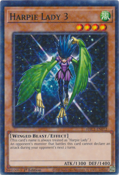 Harpie Lady 3 (Duel Terminal) [HAC1-EN012] Common | Pegasus Games WI