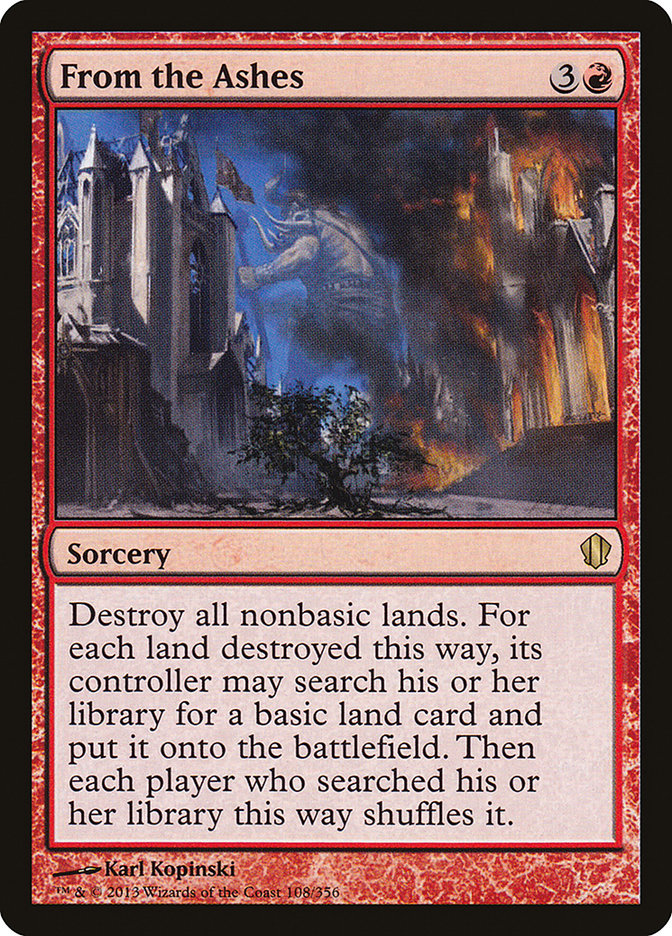 From the Ashes [Commander 2013] | Pegasus Games WI
