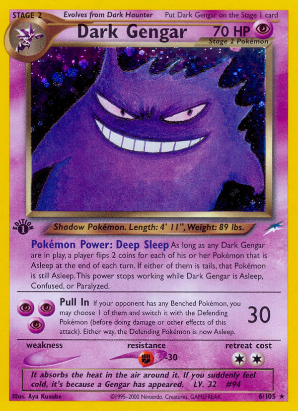 Dark Gengar (6/105) [Neo Destiny 1st Edition] | Pegasus Games WI