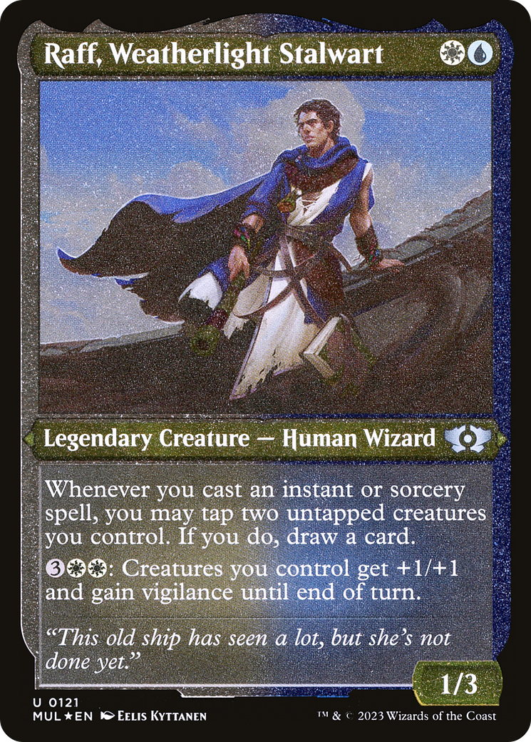 Raff, Weatherlight Stalwart (Foil Etched) [Multiverse Legends] | Pegasus Games WI