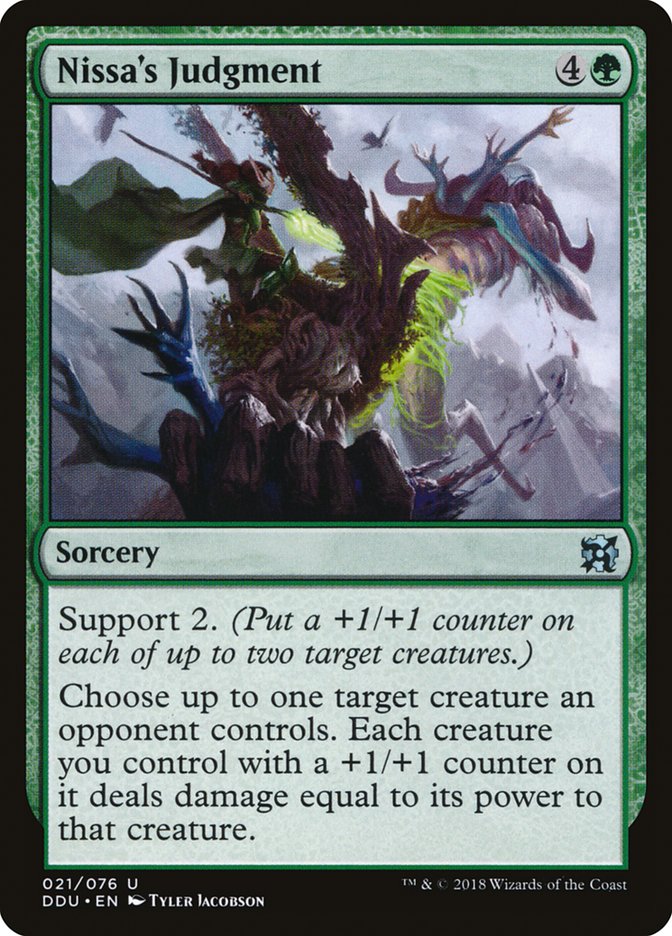 Nissa's Judgment [Duel Decks: Elves vs. Inventors] | Pegasus Games WI