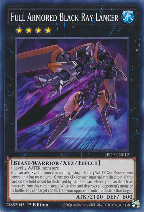 Full Armored Black Ray Lancer [LED9-EN012] Common | Pegasus Games WI