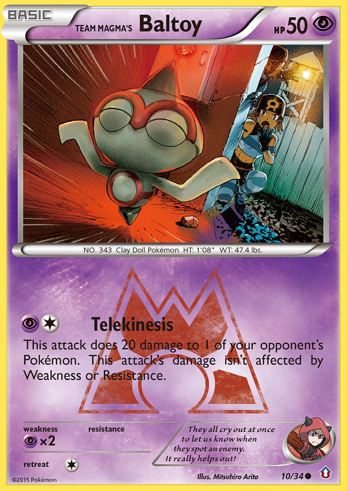 Team Magma's Baltoy (10/34) [XY: Double Crisis] | Pegasus Games WI