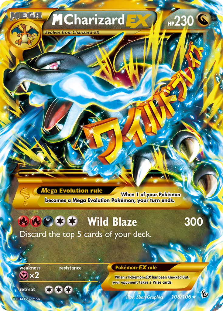 M Charizard EX (108/106) [XY: Flashfire] | Pegasus Games WI