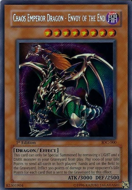 Chaos Emperor Dragon - Envoy of the End [IOC-000] Secret Rare | Pegasus Games WI