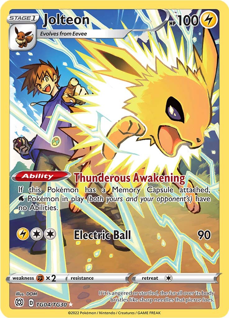 Jolteon (TG04/TG30) [Sword & Shield: Brilliant Stars] | Pegasus Games WI