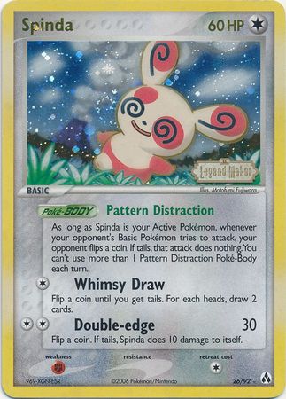Spinda (26/92) (Stamped) [EX: Legend Maker] | Pegasus Games WI