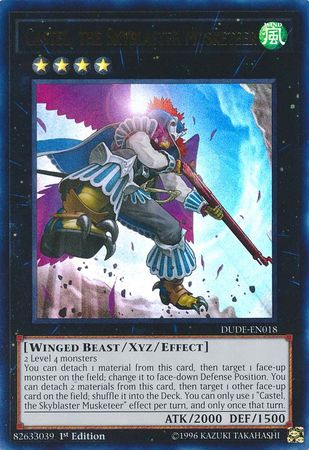 Castel, the Skyblaster Musketeer [DUDE-EN018] Ultra Rare | Pegasus Games WI