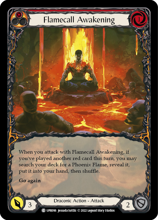 Flamecall Awakening (Extended Art) [UPR096] (Uprising)  Rainbow Foil | Pegasus Games WI
