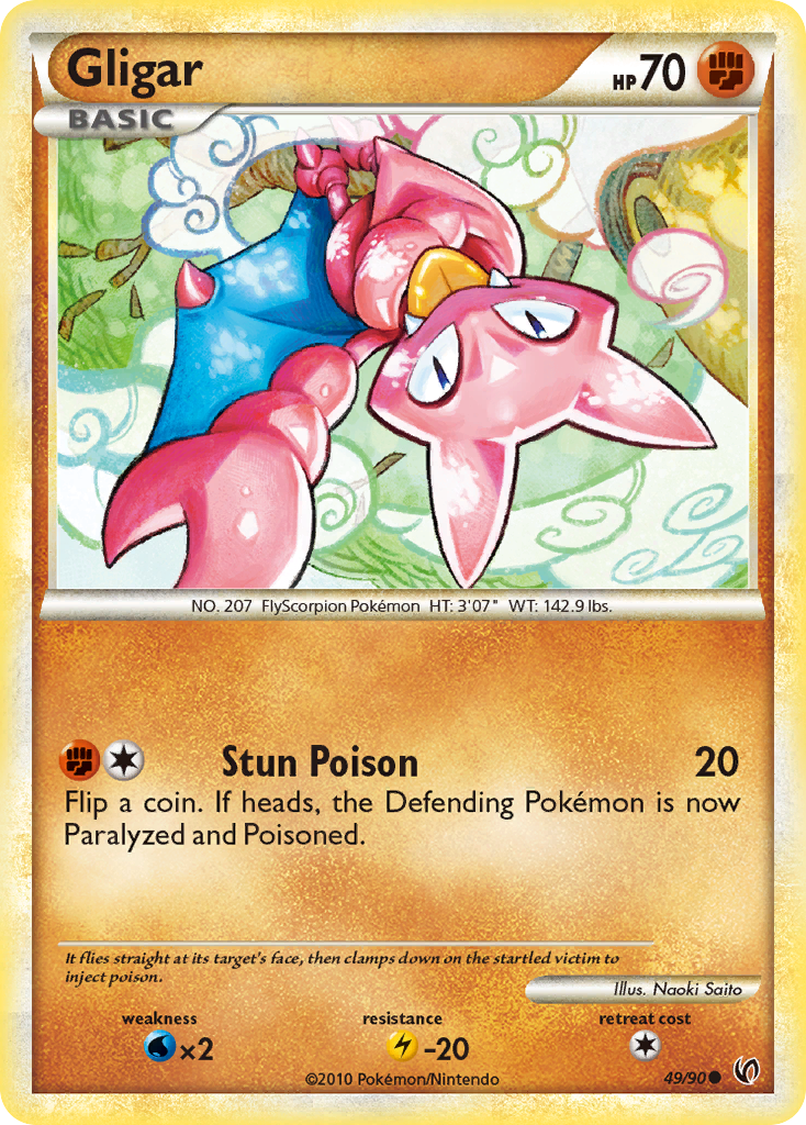 Gligar (49/90) [HeartGold & SoulSilver: Undaunted] | Pegasus Games WI