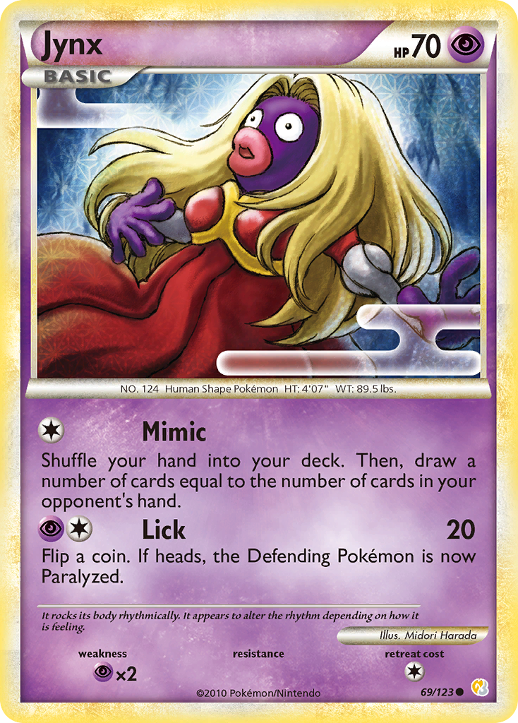 Jynx (69/123) [HeartGold & SoulSilver: Base Set] | Pegasus Games WI