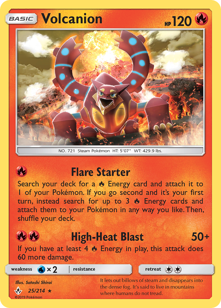 Volcanion (25/214) [Sun & Moon: Unbroken Bonds] | Pegasus Games WI