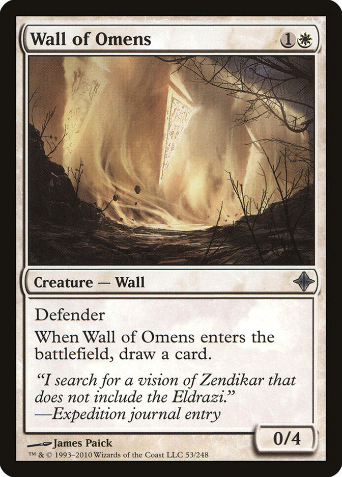 Wall of Omens [Rise of the Eldrazi] | Pegasus Games WI