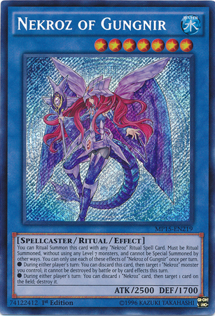 Nekroz of Gungnir [MP15-EN219] Secret Rare | Pegasus Games WI