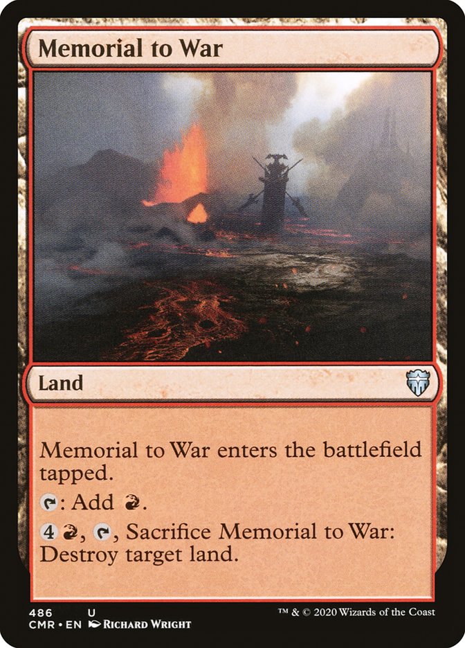 Memorial to War [Commander Legends] | Pegasus Games WI