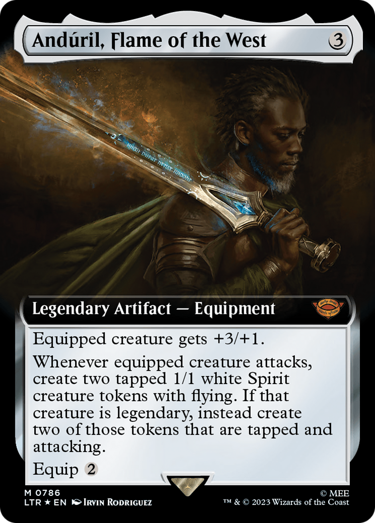 Anduril, Flame of the West (Extended Art) (Surge Foil) [The Lord of the Rings: Tales of Middle-Earth] | Pegasus Games WI