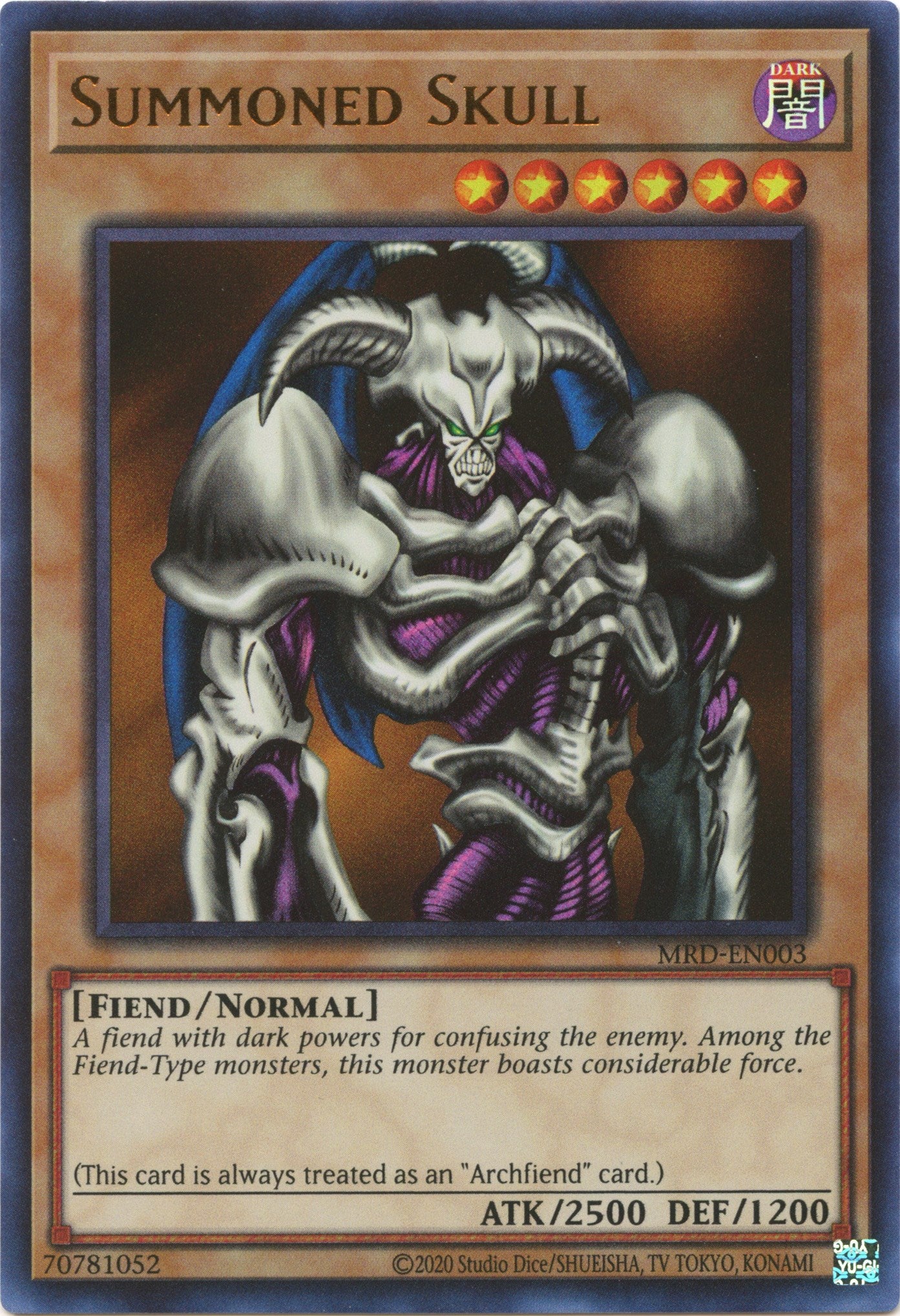 Summoned Skull (25th Anniversary) [MRD-EN003] Ultra Rare | Pegasus Games WI