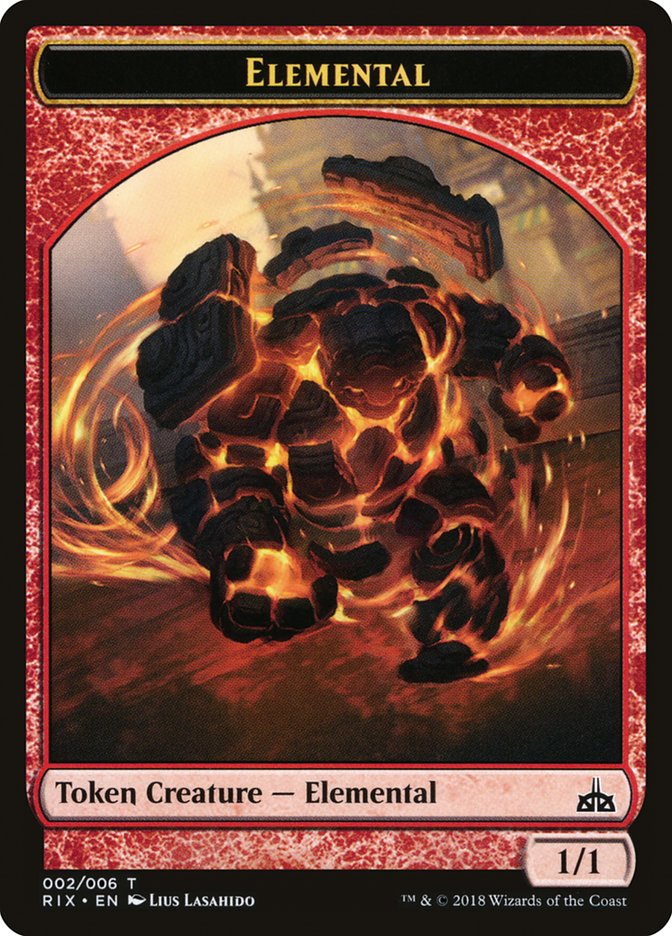 Elemental Token (002/006) [Rivals of Ixalan Tokens] | Pegasus Games WI