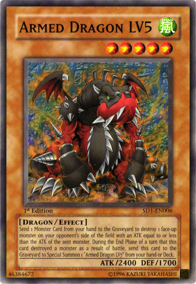 Armed Dragon LV5 [SD1-EN006] Common | Pegasus Games WI