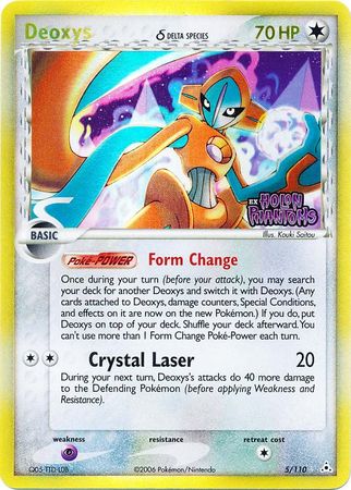 Deoxys (5/110) (Delta Species) (Stamped) [EX: Holon Phantoms] | Pegasus Games WI