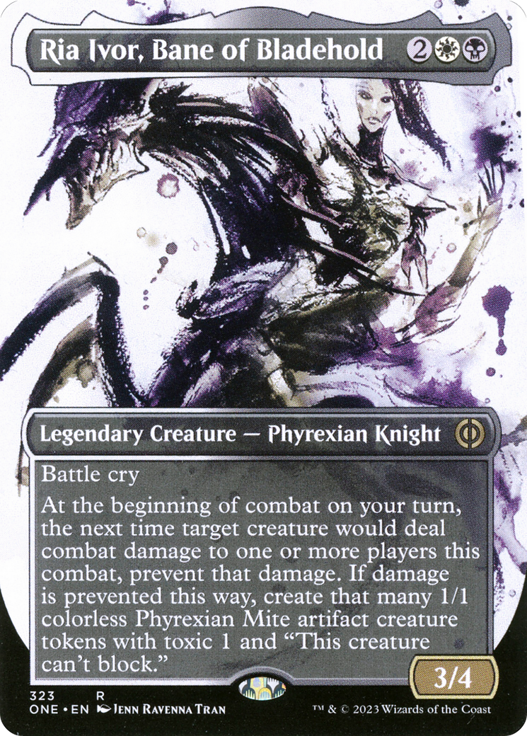 Ria Ivor, Bane of Bladehold (Borderless Ichor) [Phyrexia: All Will Be One] | Pegasus Games WI