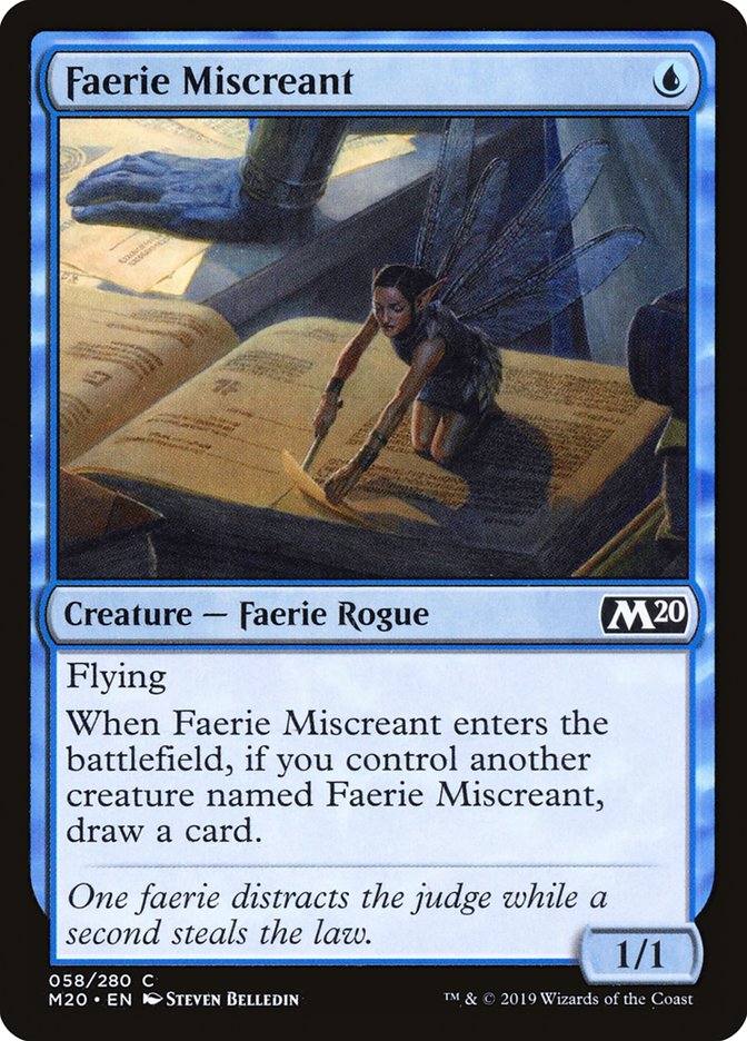 Faerie Miscreant [Core Set 2020] | Pegasus Games WI