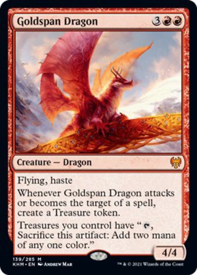 Goldspan Dragon [Kaldheim] | Pegasus Games WI