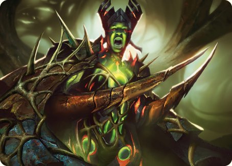 Maze's Mantle Art Card [Phyrexia: All Will Be One Art Series] | Pegasus Games WI